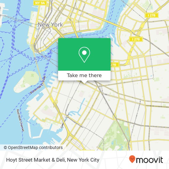 Hoyt Street Market & Deli map