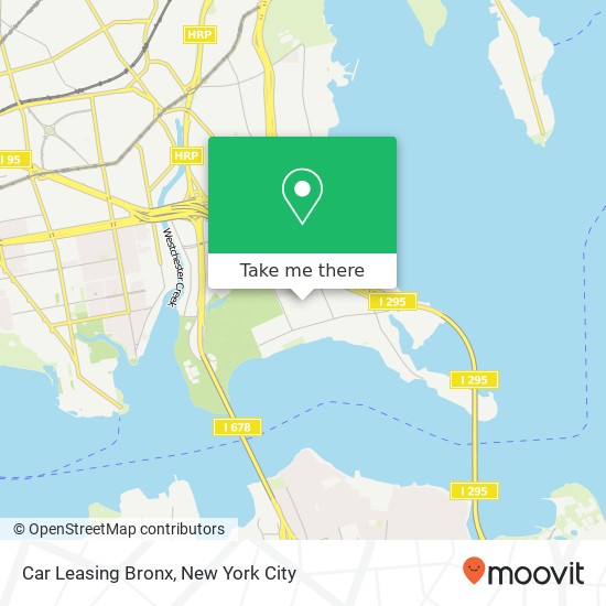 Mapa de Car Leasing Bronx