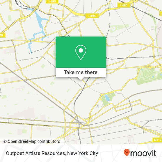 Mapa de Outpost Artists Resources