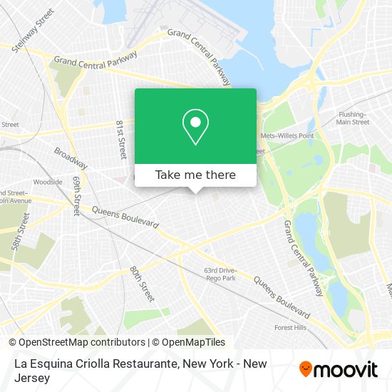 Mapa de La Esquina Criolla Restaurante