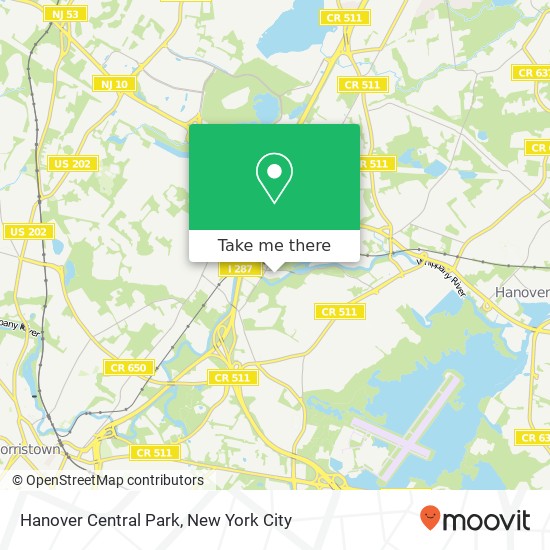 Mapa de Hanover Central Park