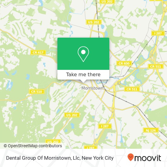 Dental Group Of Morristown, Llc map