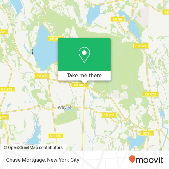 Mapa de Chase Mortgage