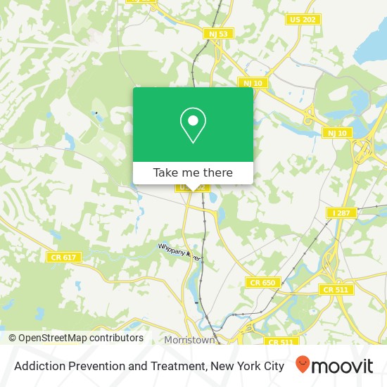 Addiction Prevention and Treatment map