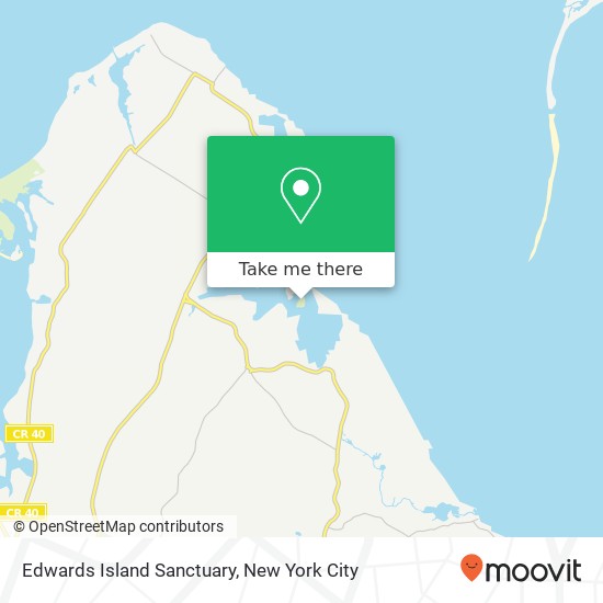 Mapa de Edwards Island Sanctuary