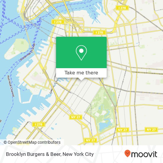 Mapa de Brooklyn Burgers & Beer