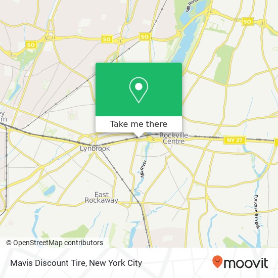 Mapa de Mavis Discount Tire