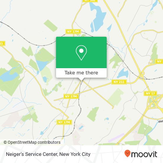 Neiger's Service Center map