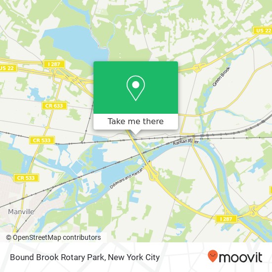 Mapa de Bound Brook Rotary Park