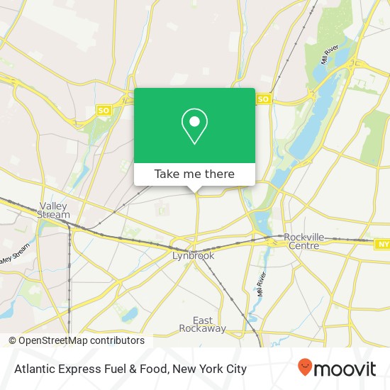Atlantic Express Fuel & Food map