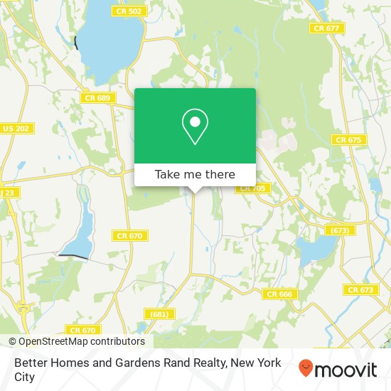 Mapa de Better Homes and Gardens Rand Realty