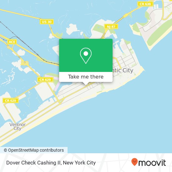 Dover Check Cashing II map