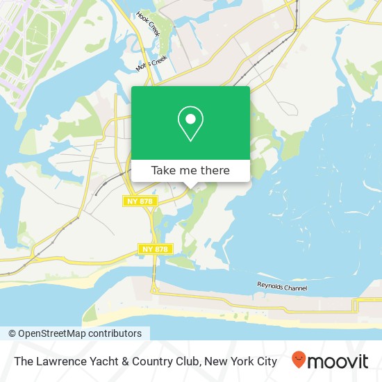 The Lawrence Yacht & Country Club map