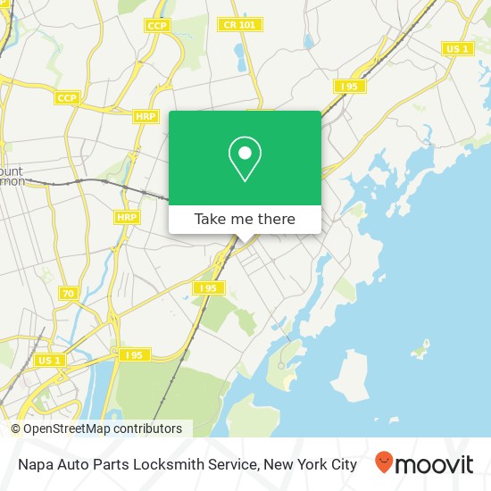 Napa Auto Parts Locksmith Service map