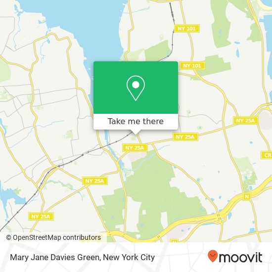 Mary Jane Davies Green map