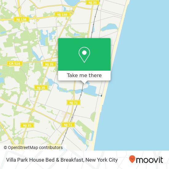 Villa Park House Bed & Breakfast map