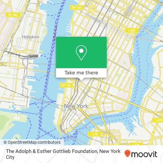 The Adolph & Esther Gottlieb Foundation map