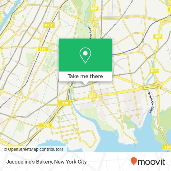 Mapa de Jacqueline's Bakery