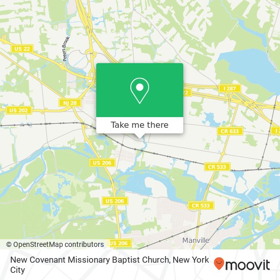 Mapa de New Covenant Missionary Baptist Church