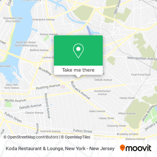 Mapa de Koda Restaurant & Lounge
