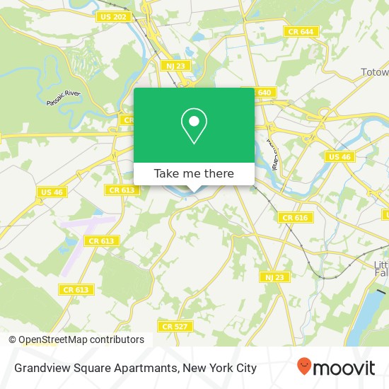 Grandview Square Apartmants map