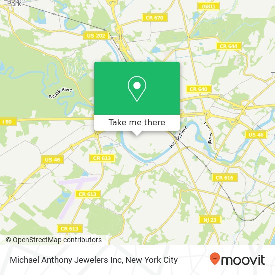 Michael Anthony Jewelers Inc map