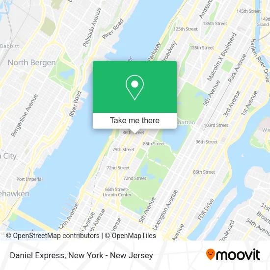 Daniel Express map