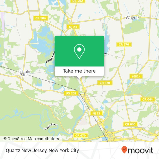 Mapa de Quartz New Jersey