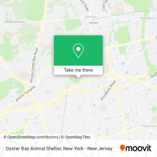 Oyster Bay Animal Shelter map