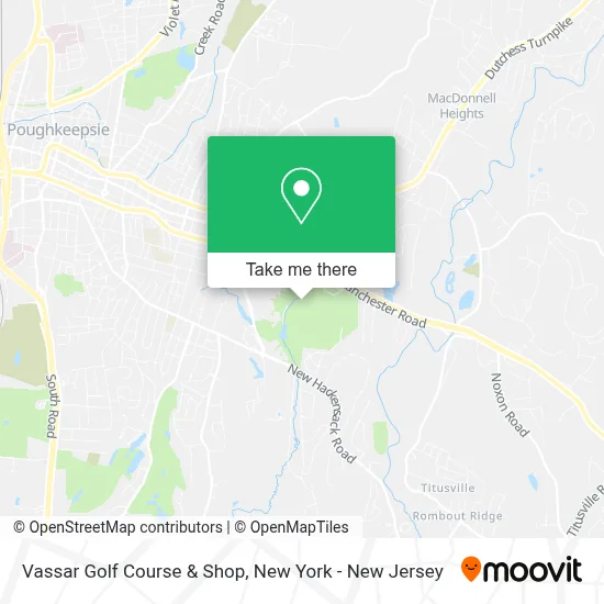 Vassar Golf Course & Shop map