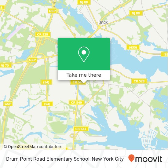 Drum Point Road Elementary School map