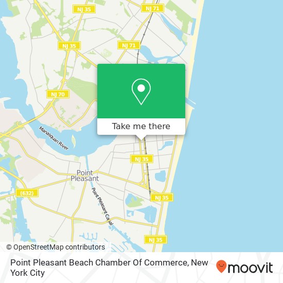 Point Pleasant Beach Chamber Of Commerce map