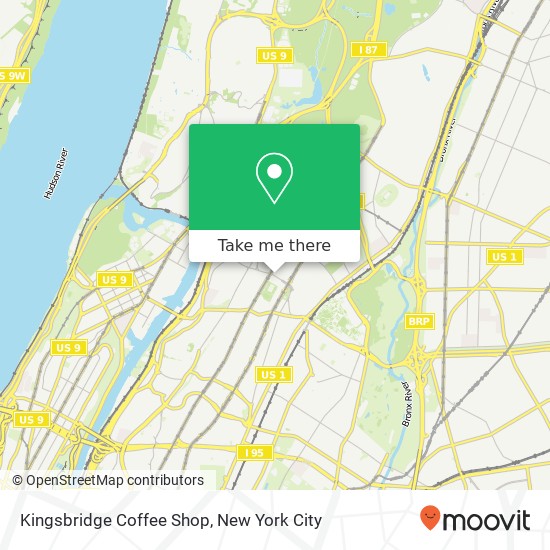 Mapa de Kingsbridge Coffee Shop