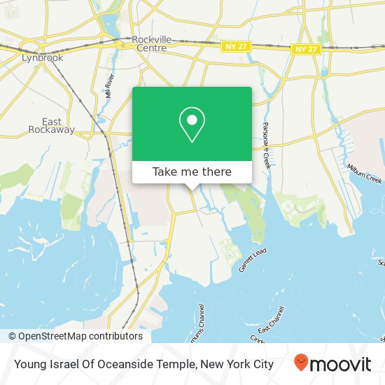 Young Israel Of Oceanside Temple map