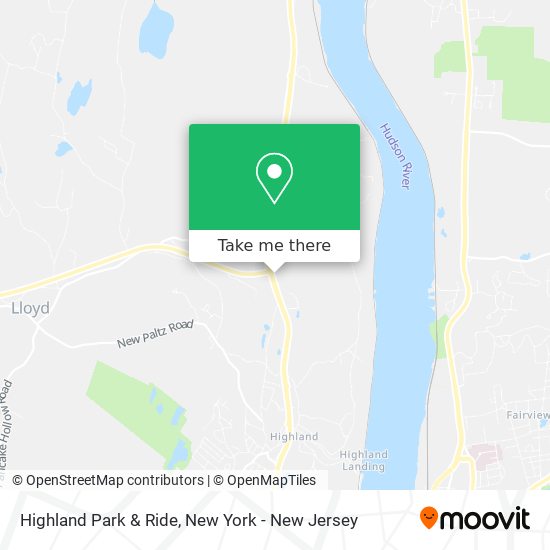 Highland Park & Ride map