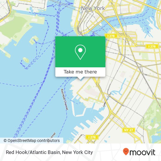Mapa de Red Hook/Atlantic Basin