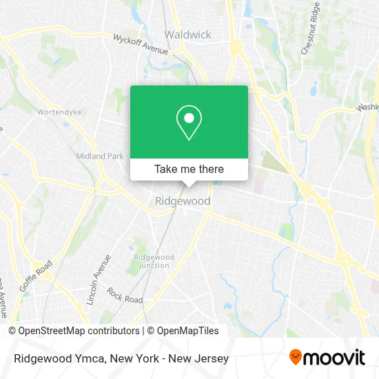 Ridgewood Ymca map