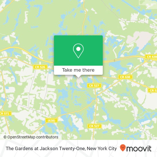 The Gardens at Jackson Twenty-One map