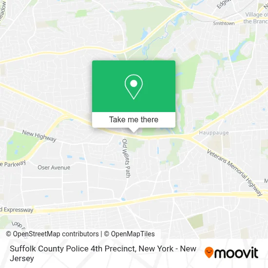 Suffolk County Police 4th Precinct map