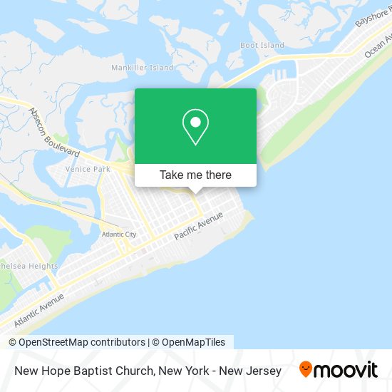 Mapa de New Hope Baptist Church