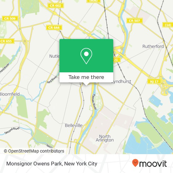 Mapa de Monsignor Owens Park