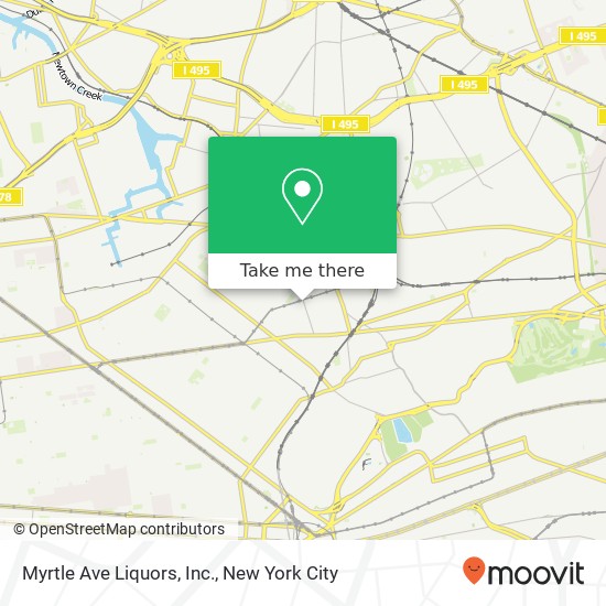 Myrtle Ave Liquors, Inc. map