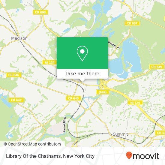 Library Of the Chathams map
