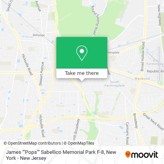 James ""Pops"" Sabellico Memorial Park F-8 map