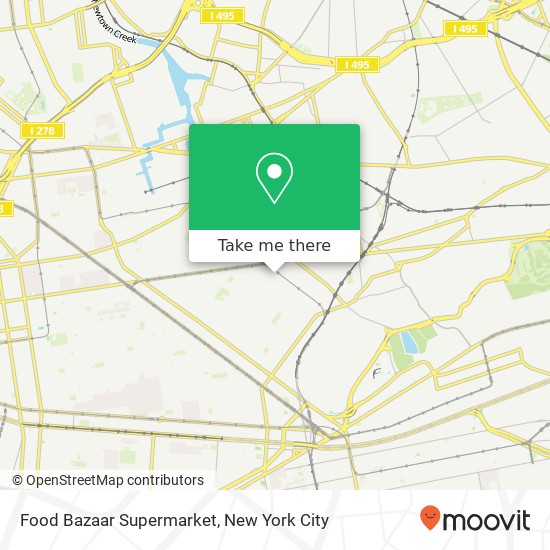 Mapa de Food Bazaar Supermarket