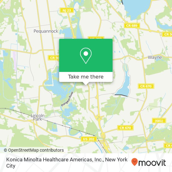 Mapa de Konica Minolta Healthcare Americas, Inc.