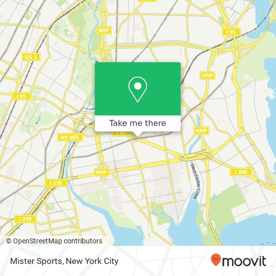 Mister Sports map