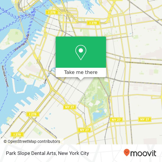 Park Slope Dental Arts map