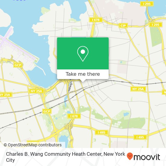 Mapa de Charles B. Wang Community Heath Center