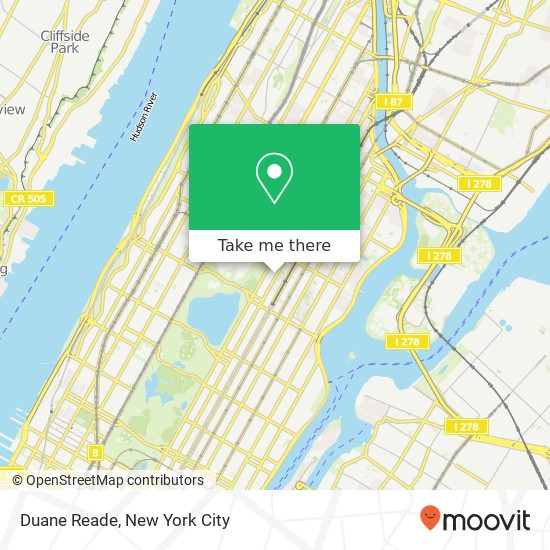 Duane Reade map